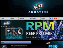 Tablet Screenshot of fritzaquatics.com